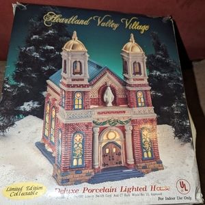 Limited edition deluxe porcelain lighted house heartland valley with box